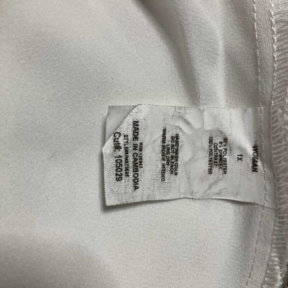 COCOMO Woman 1X Taupe Layered Blouse w/ Bell Sleeves & Peplum Hem — NWT - Picture 14 of 14